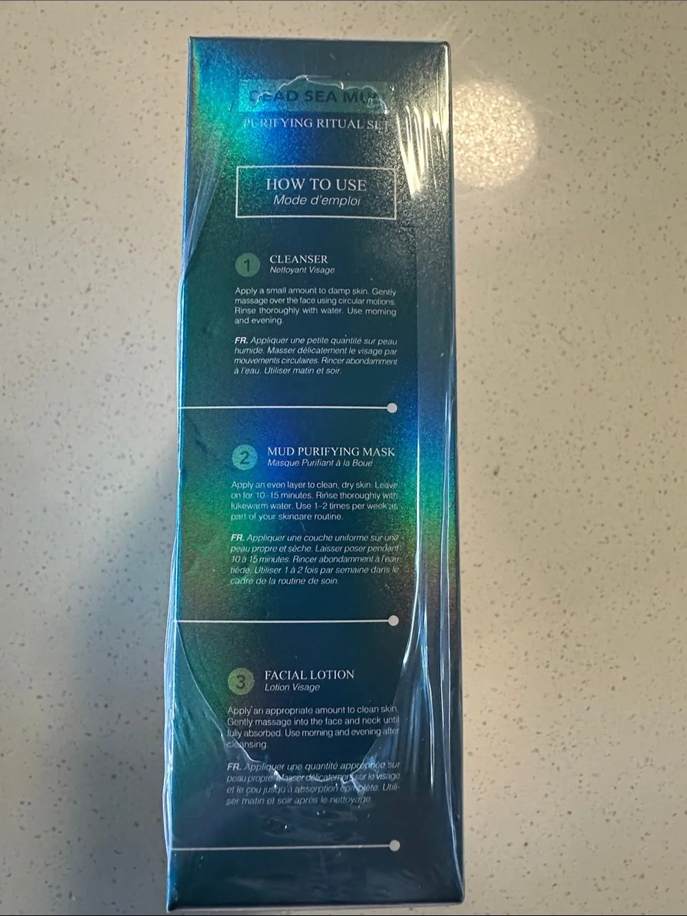 Predire Dead Sea Mud Purifying Ritual Set – White & Teal, NWT